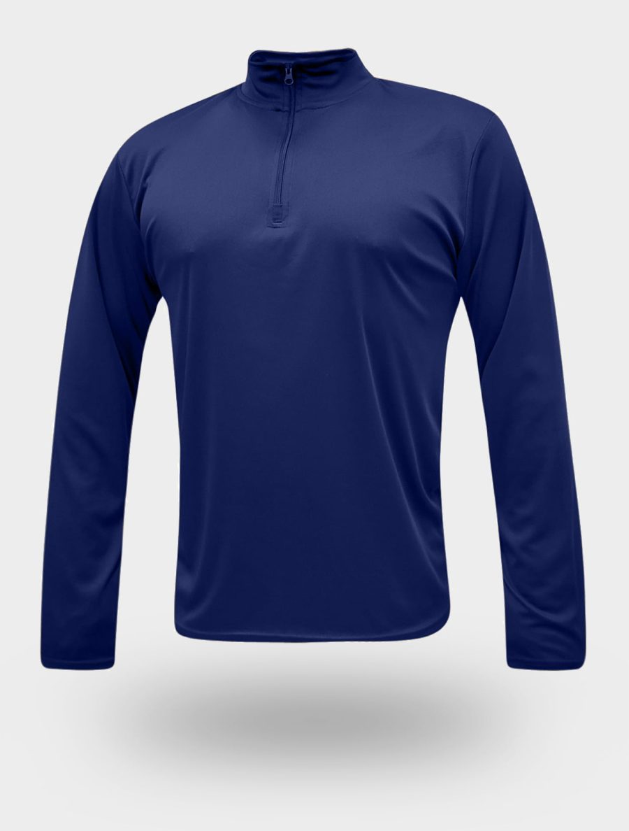 Navy Dryfit 1/4 Zip Shirt (6.02)