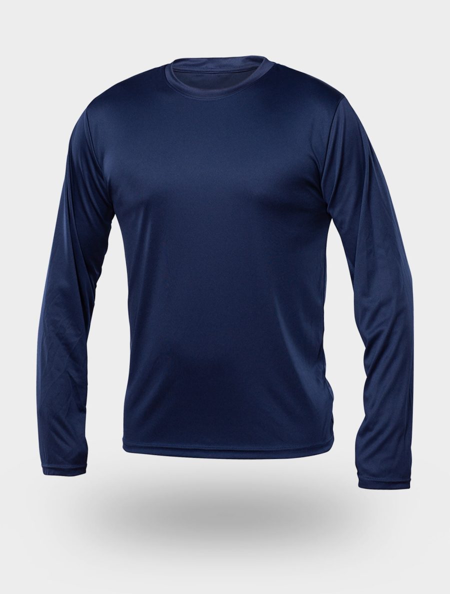 Navy Dryfit Long Sleeve Shirt (6.35)