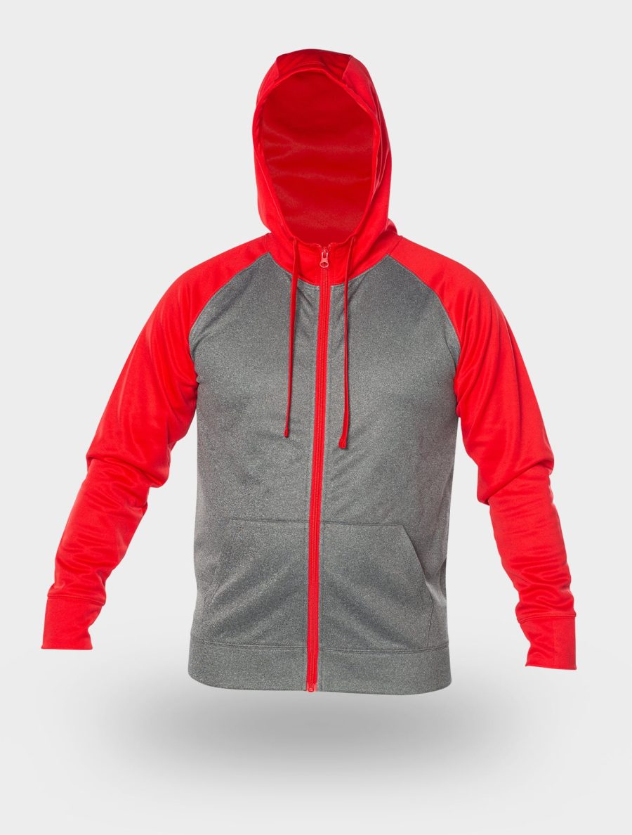 Red Dryfit Zip Hoodie (4.44)